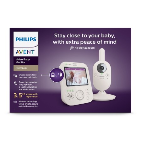 Baby video monitor SCD891/26 +NATTOU Uspávačik 4v1 Sleepy - Philips Avent